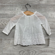 NEW LS Shirt Eyelet Flowers 3M
