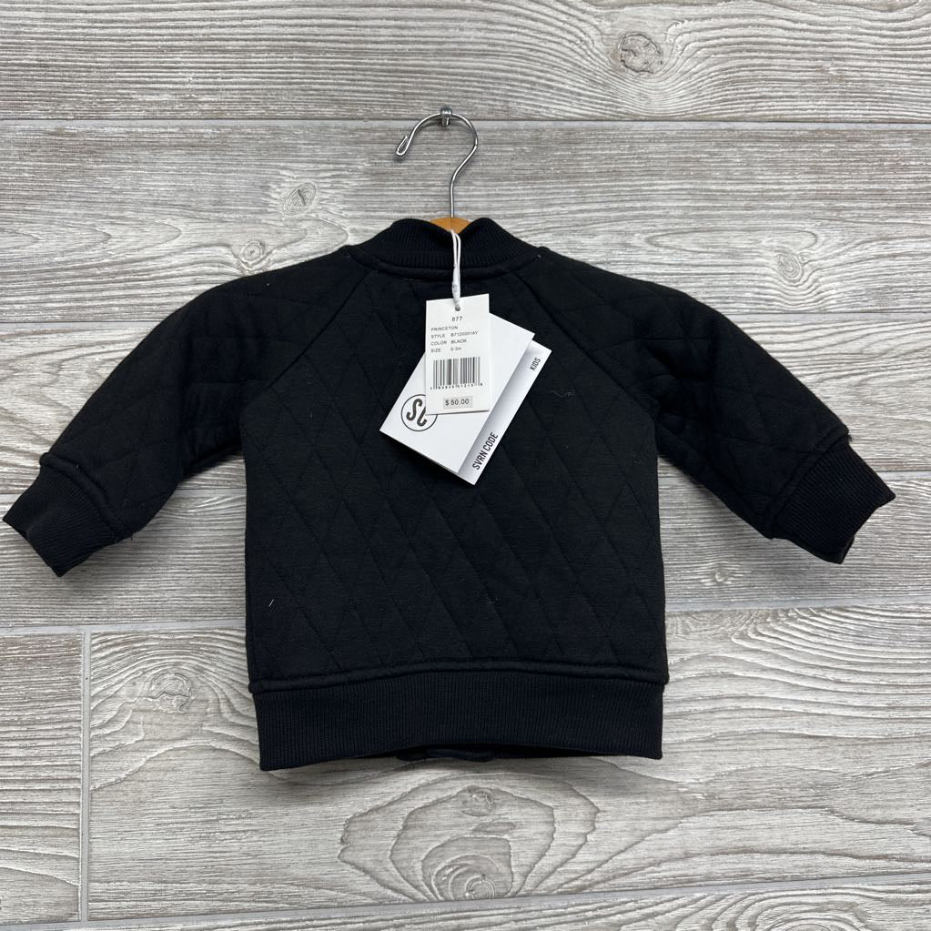 NEW Quilted Snap Jacket 0-3M