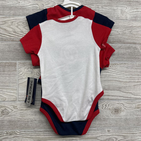 NWE 3 Pk Bodysuit Washington Nationals Baseball 12M