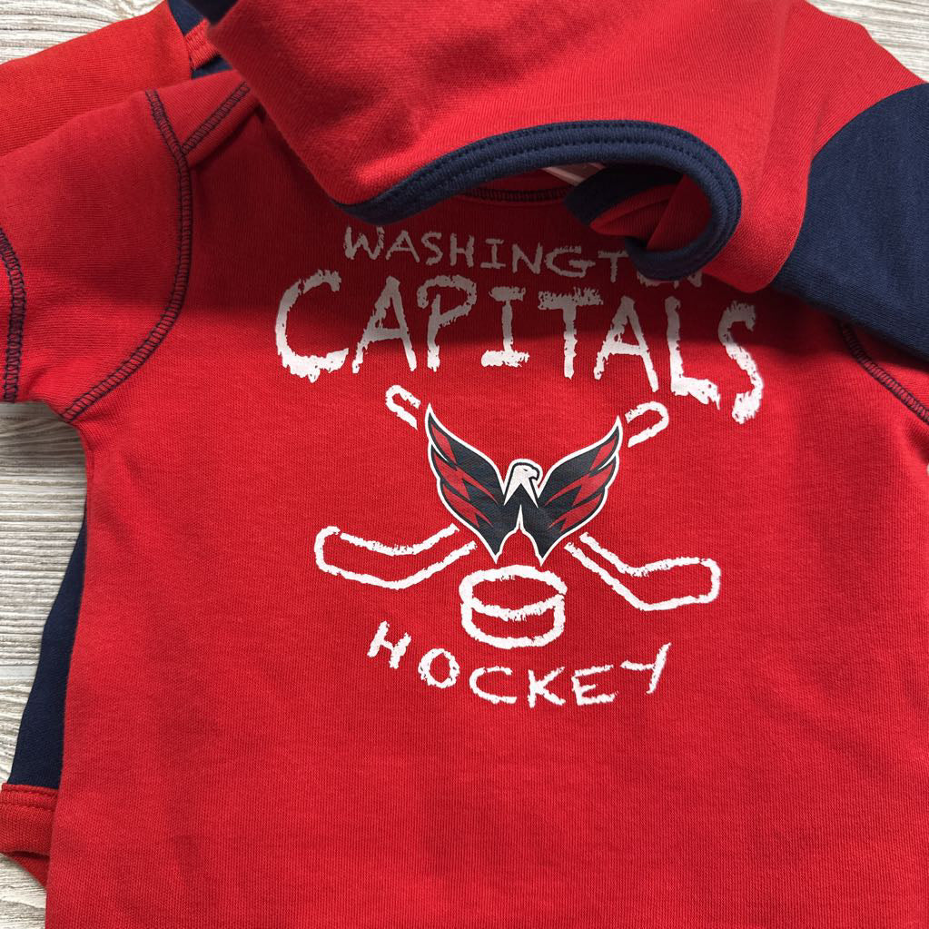 NEW 3 Pk Bodysuit Washington Nationals, Capitals, Wizards Teams 3-6M