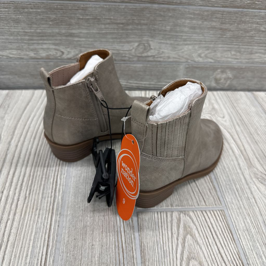 NEW Ankle Boots Side Zip 9c