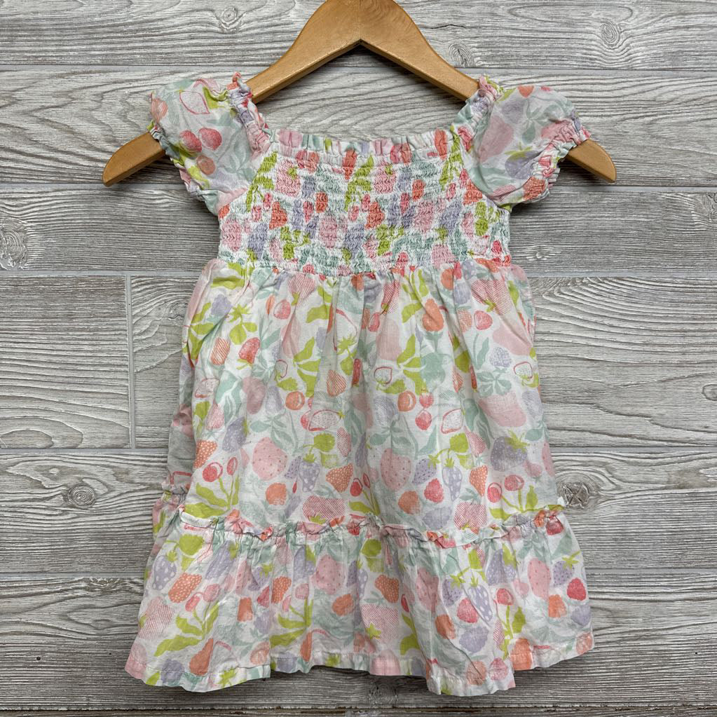 Smocked Puff Sleeve Dress Fruit 4