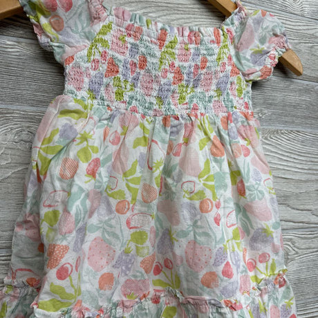 Smocked Puff Sleeve Dress Fruit 4