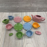 Mini Porcelain Tea Set Polka Dots