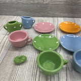 Mini Porcelain Tea Set Polka Dots