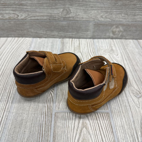 Leather First Step Double Velcro Boots 5C