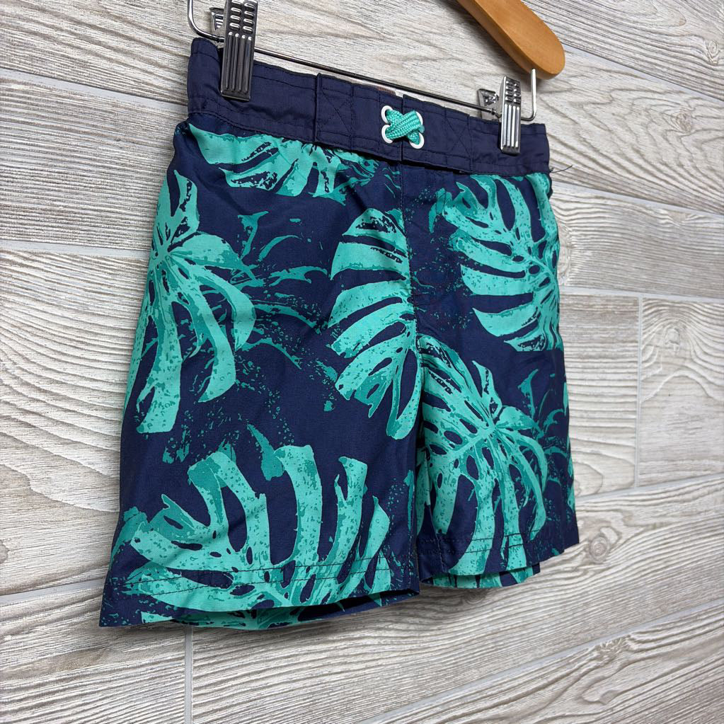Swim Trunks Leaves 4T