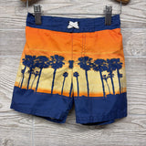 Swim Trunks Palm Trees 4T