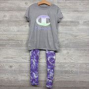 Nw/oT Active Shirt & Leggings Marble 8