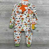 NEW 2 Pc Plush Pj Dinosaur & Pumpkins & Socks 4t
