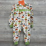 NEW 2 Pc Plush Pj Dinosaur & Pumpkins & Socks 4t