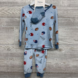 NEW 2 Pc Plush Pj Football & Socks 4t
