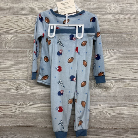 NEW 2 Pc Plush Pj Football & Socks 4t