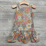 Sleeveless Dress Flowers 2t