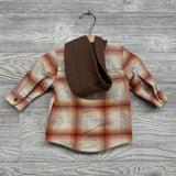 Plaid Button Up Shirt W/ Hood 3M
