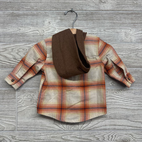 Plaid Button Up Shirt W/ Hood 3M