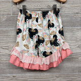 Puff Sleeve Shirt & Shorts Minnie Mouse Princess In Training Eyelet Trim 5-6