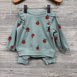 Fleece Crewncek & Joggers Apples 3-6M