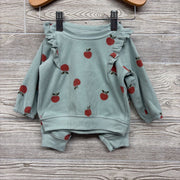 Fleece Crewncek & Joggers Apples 3-6M