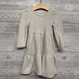 LS Waffle Knit Tiered Dress 2t