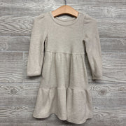 LS Waffle Knit Tiered Dress 2t