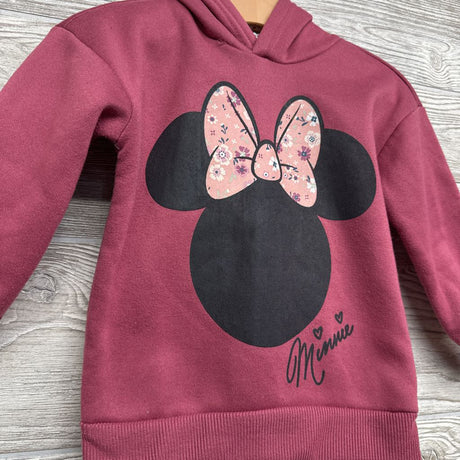 Hoodie Minnie Mouse Flower Bow 2t