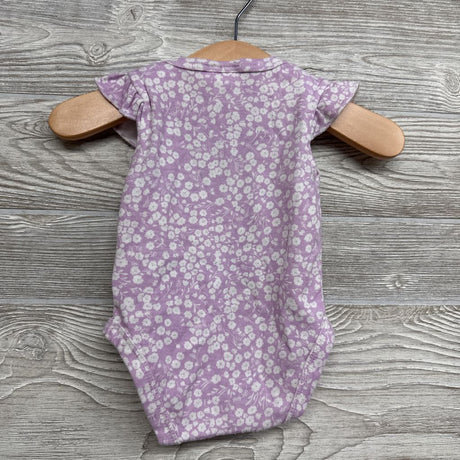 Flutter Sleeve Bodysuit Flowers 0-3M