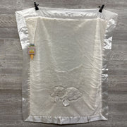 NEW Lamb Plush Blanket Satin Edges
