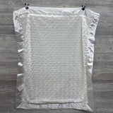 NEW Lamb Plush Blanket Satin Edges