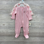 NEW 2 Pc Footies Polka Dots & Flowers 6M