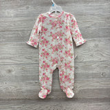 NEW 2 Pc Footies Polka Dots & Flowers 6M