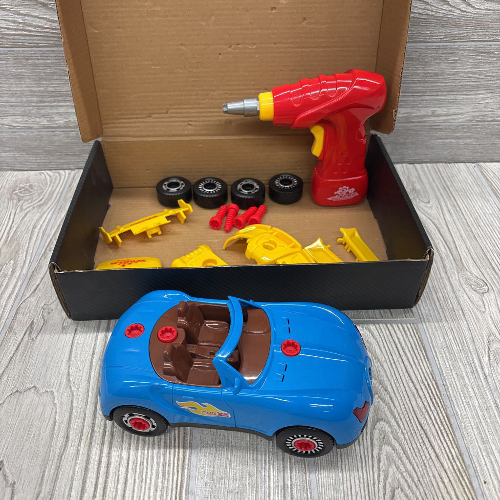 Take Apart Toy Vehicle w/ Electric Power Drill