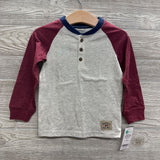 NEW LS 1/4 Button Up Shirt 2T