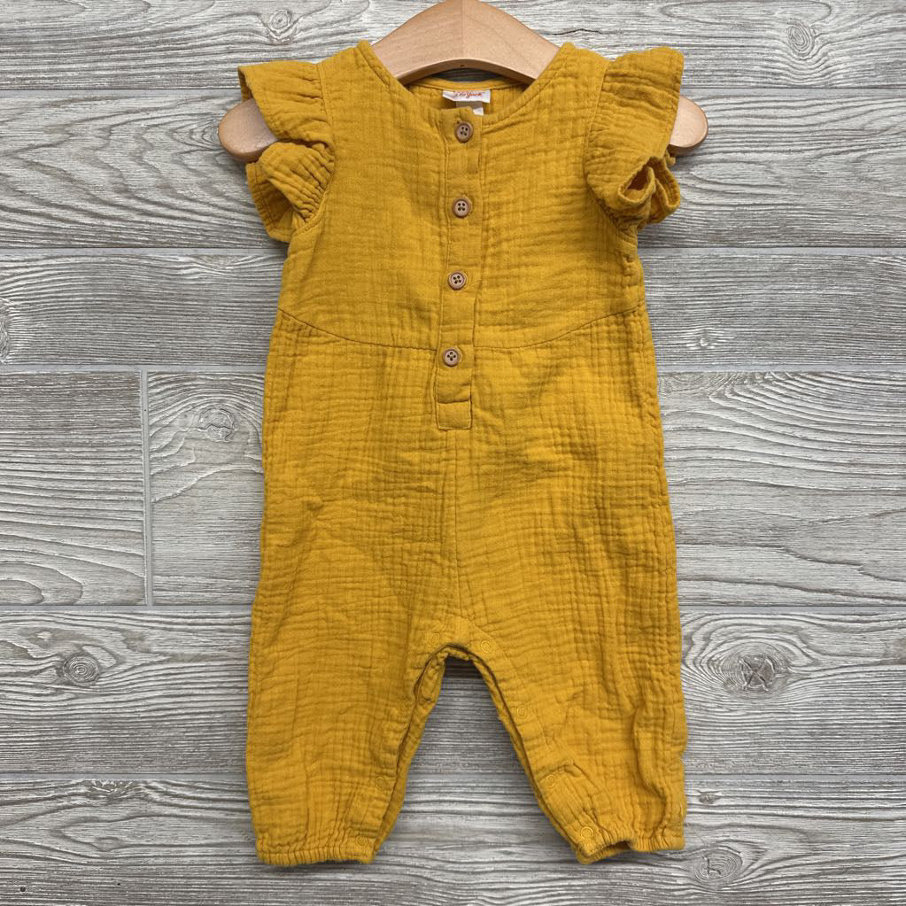 Gauze Flutter Sleeve Outfit 6-9M