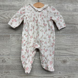 LS Collared Smocked Outfit Flowers 3M