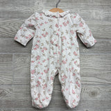 LS Collared Smocked Outfit Flowers 3M
