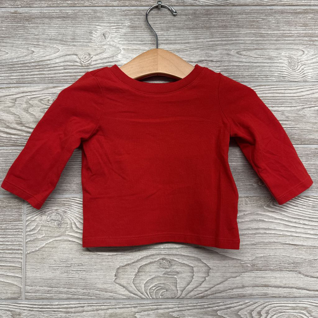 Knit Suspender Shorts & LS Shirt Hearts 3-6M