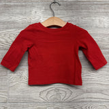 Knit Suspender Shorts & LS Shirt Hearts 3-6M