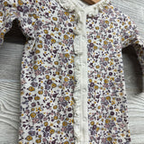 Ls Snap Outfit Flowers 3-6M