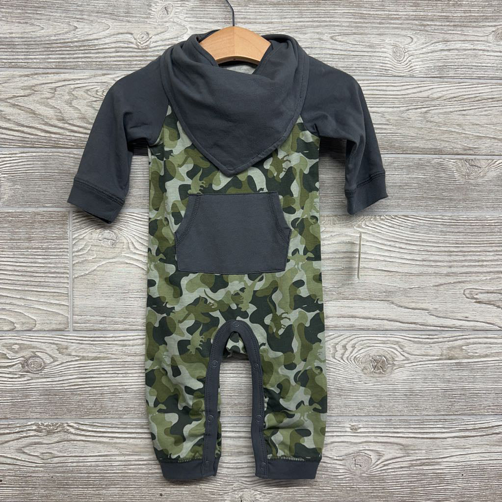 NEW LS Camo Outfit & Bib 3-6M