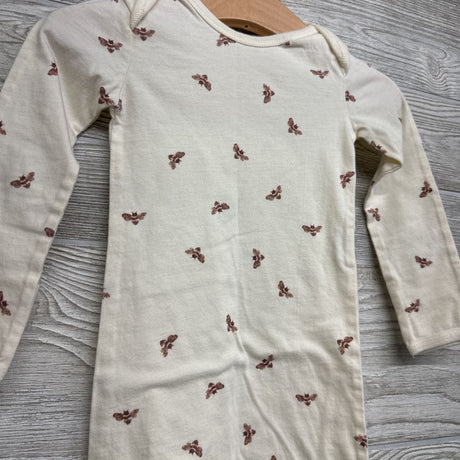LS PJ Gown Bees 0-6M