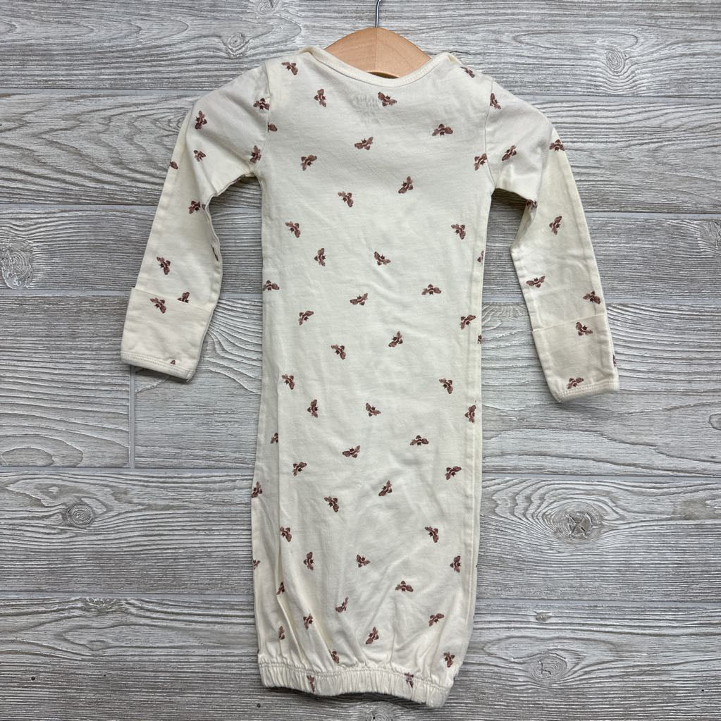 LS PJ Gown Bees 0-6M