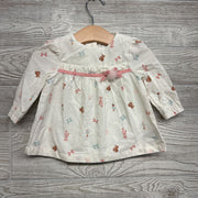 LS Cord Dress Ballerinas Bears 3-6M