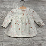 LS Cord Dress Ballerinas Bears 3-6M