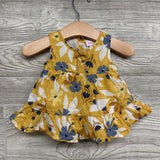 Textured Tank Top Flowers 3-6M