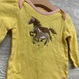 LS Pointelle Bodysuit Horses 9-12M