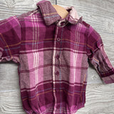 LSPlaid Button Up Bodysuit 6-9M