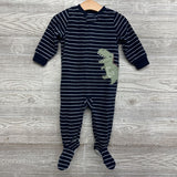 Blanket Sleeper Stripes Dinosaur 12M