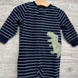 Blanket Sleeper Stripes Dinosaur 12M