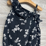 Textured Ruffle Tank Top & Shorts Flowers 4-5